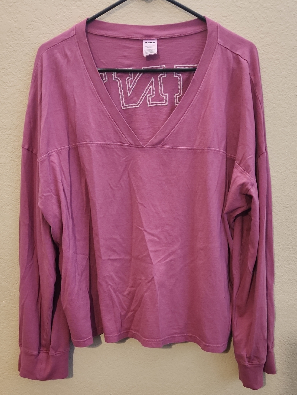 PINK Victoria's Secret Pink Crewneck Sweatshirt with Contrast Stitching